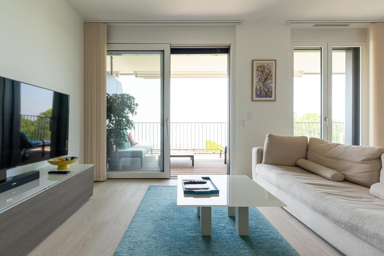 Terrasses de Lavaux Appartement moderne avec vue panoramique&piscine Puidoux Extérieur photo